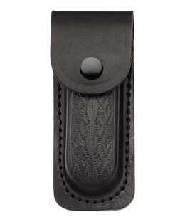 Lederetui schwarz für Heftlänge 11cm Taschenmesser längs und quer zu tragen